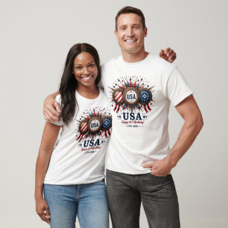 Camiseta Gráficos de Insígnia Patriótica Vintage EUA 250º