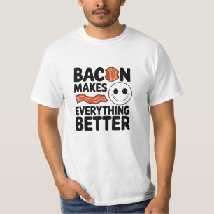 Camiseta Gráficos de Lover Engraçado e Quirky Bacon