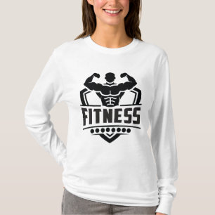 Camiseta Gráficos de Motivação Fitness Vida Forte e Ativa