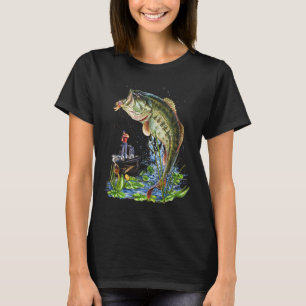 Camiseta Gráficos de Pesca Boca Grande B Peixe