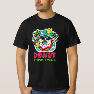 Camiseta Gráficos de Rosquinha giros e engraçados