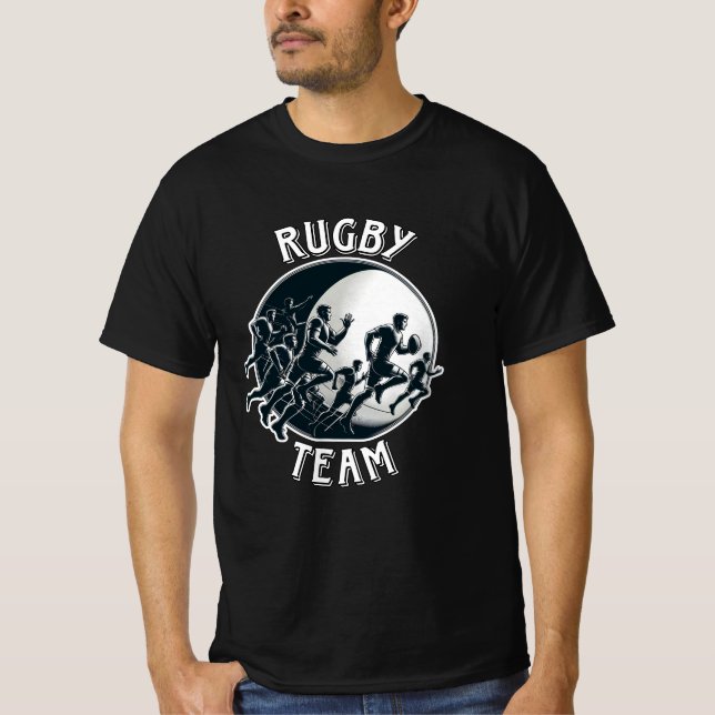 Camiseta Gráficos de rugby para ventiladores e jogadores (Frente)
