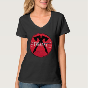 Camiseta Gráficos de Terapia de Lançamento de Machado