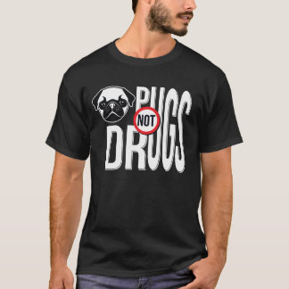 Camiseta Gráficos de Tipografia Não Drogas