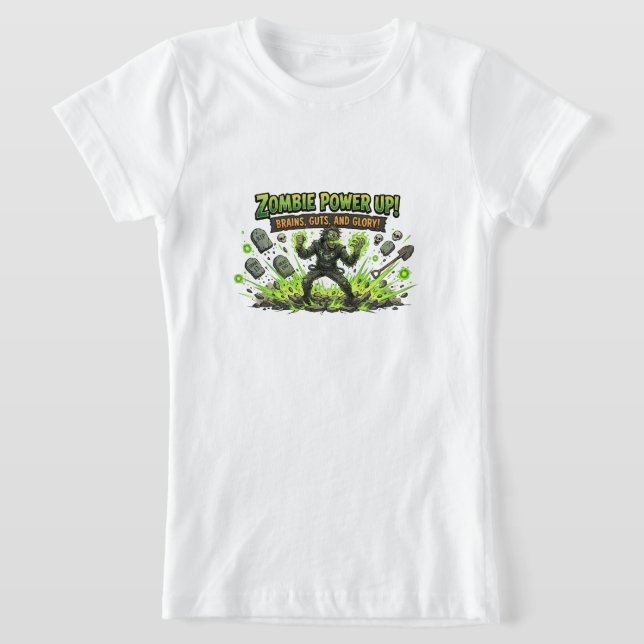 Camiseta Gráficos de Zumbi com Poder para Jogadores (Postura )