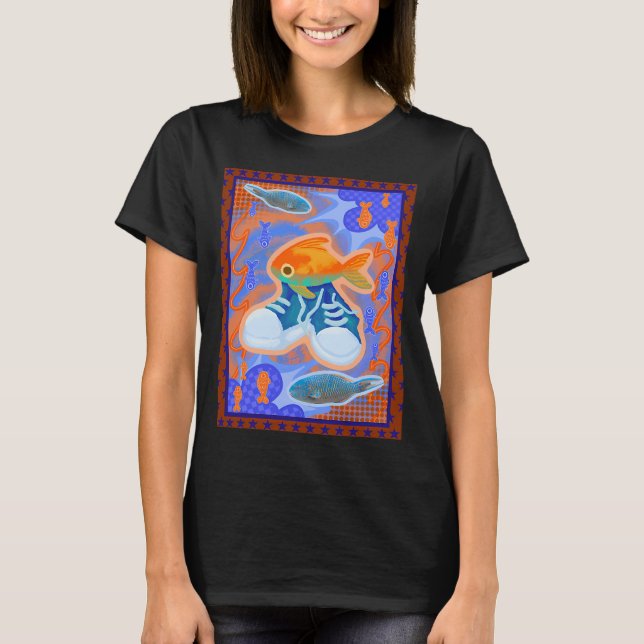 Camiseta Gráficos do Fred O Peixe (Frente)