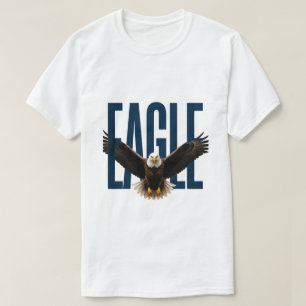 Camiseta Gráficos Editoriais de Vida Selvagem de Luxo Águia