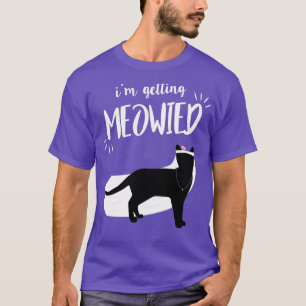 Camiseta Gráficos engraçados de festa de solteira com gato 