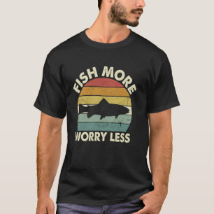 Camiseta Gráficos Engraçados de Pesca de Truta para Homens