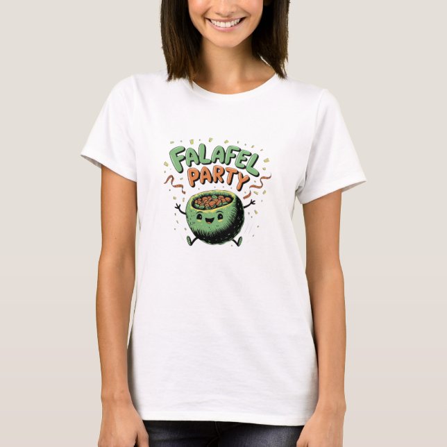 Camiseta Gráficos falafel adaptáveis para ventiladores de C (Frente)