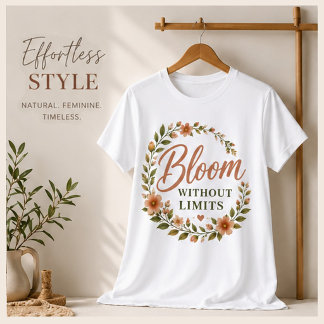 Camiseta Gráficos Femininos Inspiradores Boho para Mulheres