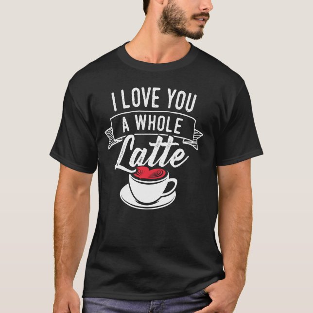 Camiseta Gráficos iguais para Casais - Eu te amo como um to (Frente)