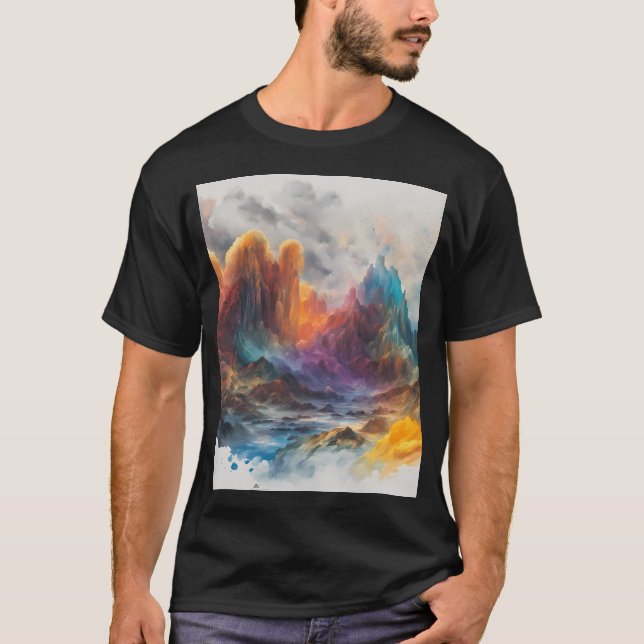 Camiseta Gráficos Montanhas de Cristal (Frente)