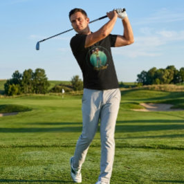 Camiseta Gráficos Motivacionais de Golfe