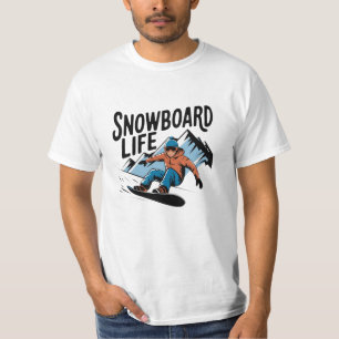 Camiseta Gráficos para buscadores de emoções em neve