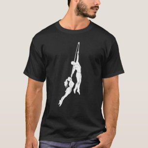 Camiseta Gráficos Retro Ginásio Ginástica Acrobata Acrobáti