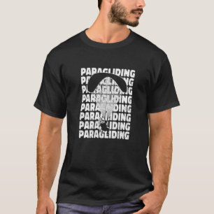 Camiseta Gráficos Retro Parapente Asa Delta Parachute Céu