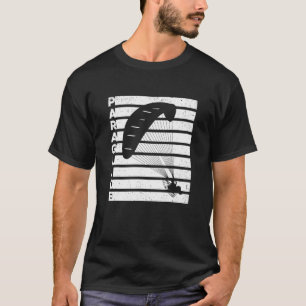 Camiseta Gráficos Retro Parapente Paragliding Pára-quedas C