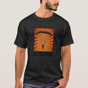 Camiseta Gráficos Retro Parapente Paragliding Pára-quedas C