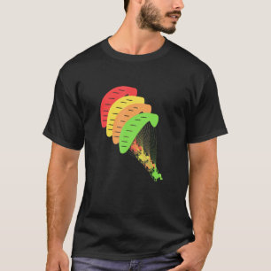 Camiseta Gráficos Retro Parapente Paragliding Pára-quedas C