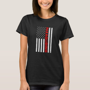 Camiseta Gráficos Retro Parapente Paraglidor Pára-quedas Cé