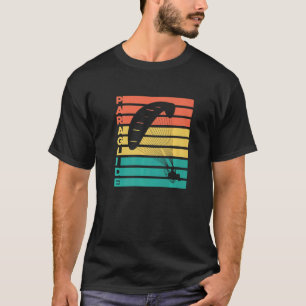 Camiseta Gráficos Retro Parapente Paraglidor Parachute Céu