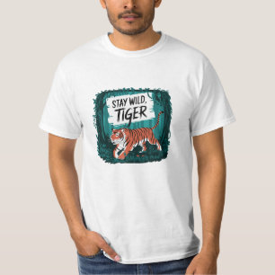 Camiseta Gráficos Tigre-Lover Negros e Bonitos