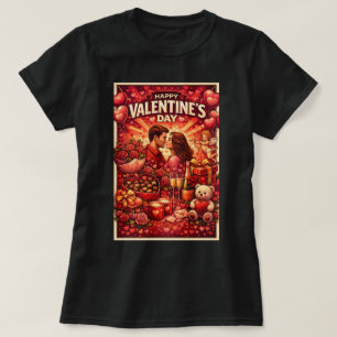 Camiseta Gráficos ZOYNK Feliz Dia dos Namorados 0045413
