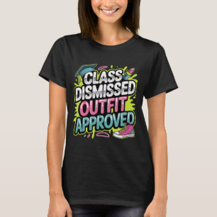 Camiseta Grafite aprovado de Saída de Classe Despedida