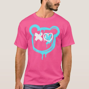 Camiseta Grafite Bear Love Punk Spray Paint Art Grafite B