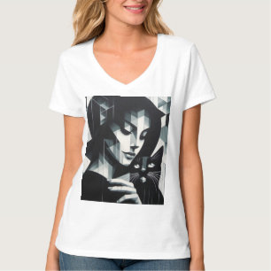 Camiseta Grafite Cat Lady