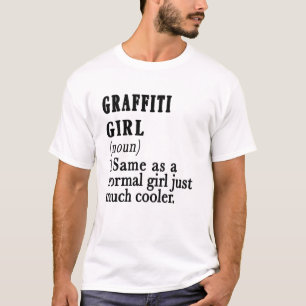 Camiseta grafite como uma garota normal