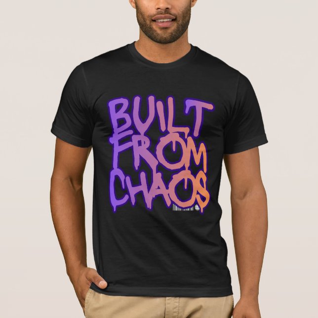 Camiseta Grafite Construído do Caos  (Frente)