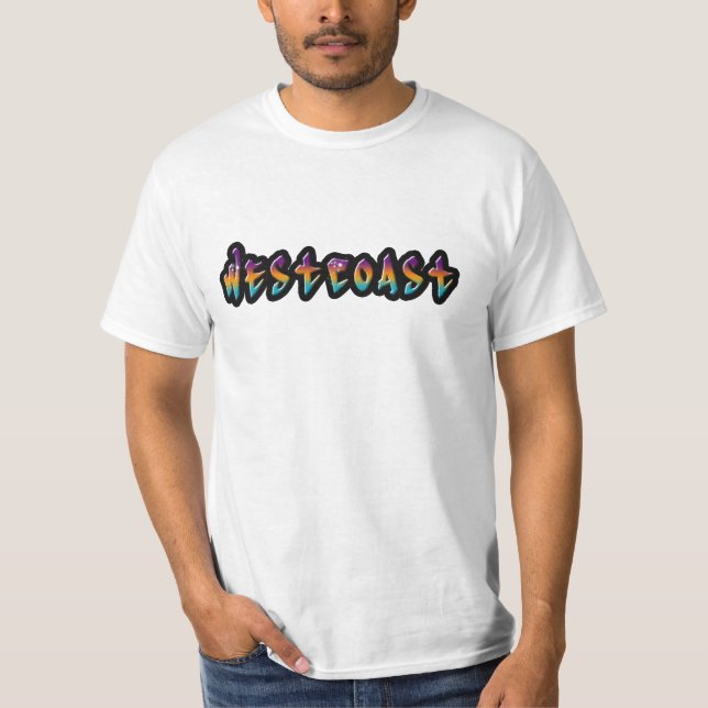 Camiseta Grafite da Costa Oeste (Frente)