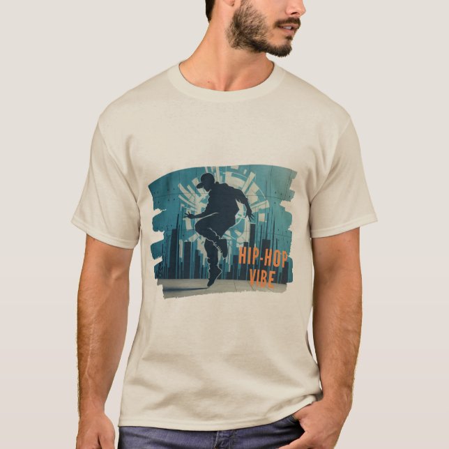 Camiseta Grafite dançador de salto de anca (Frente)