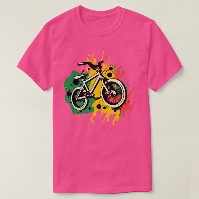 Camiseta grafite de arte de abstrato bmx (Frente do Design)