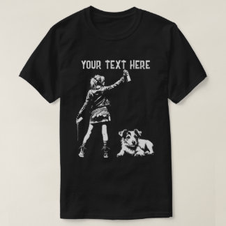 Camiseta Grafite de Arte de Rua Punk Rock 2 Personalizado C