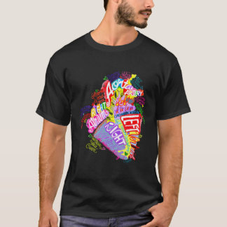 Camiseta Grafite de Arte do Coração Anatômico