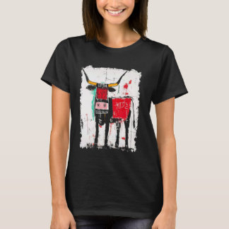 Camiseta Grafite de Homens Vaca