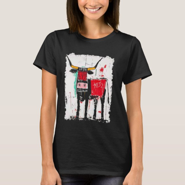 Camiseta Grafite de Homens Vaca (Frente)