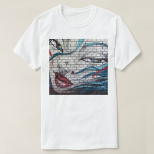 Camiseta Grafite de Menina Asiática 