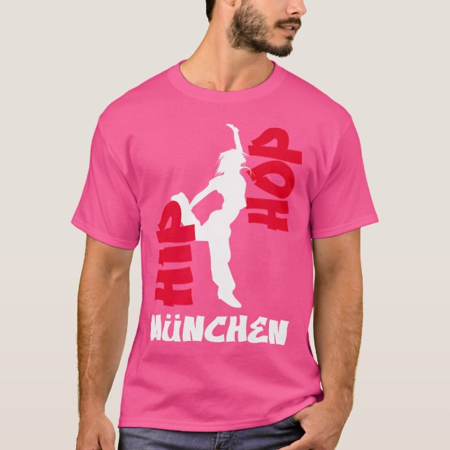 Camiseta Grafite De Música Dançante De Munique, Salto Hip (Frente)