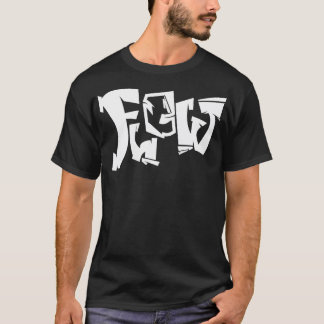 Camiseta Grafite desenhado com mancal de fluxo