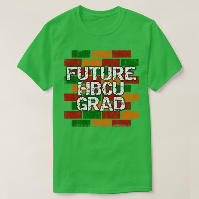 Camiseta Grafite do Formando HBCU Futuro (Frente do Design)