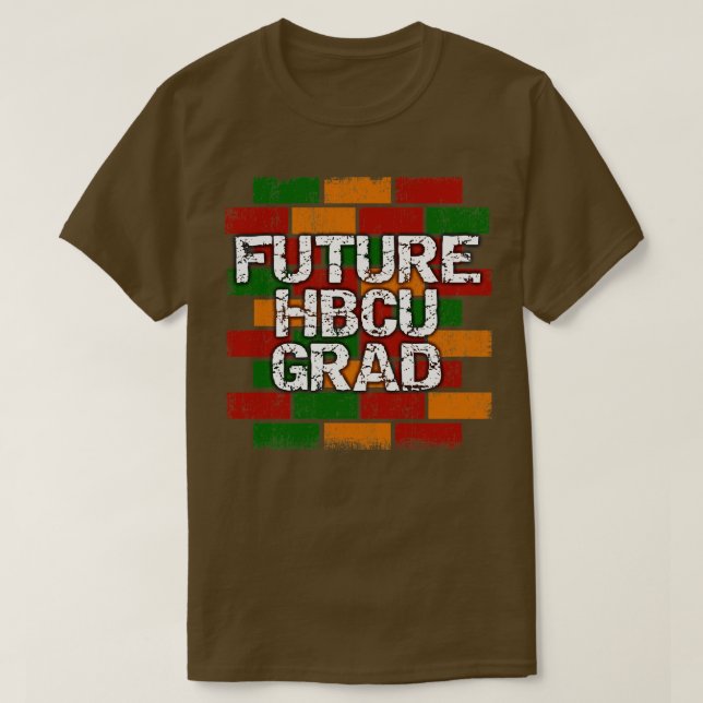 Camiseta Grafite do Formando HBCU Futuro (Frente do Design)