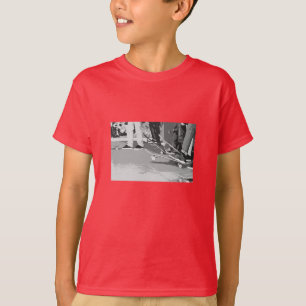 Camiseta Grafite do parque de skate de skate de saia-térreo
