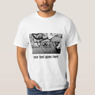 Camiseta Grafite do parque de skates de bicicleta BMX - Cam