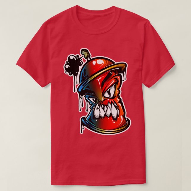 Camiseta Grafite do Spray Can (Frente do Design)