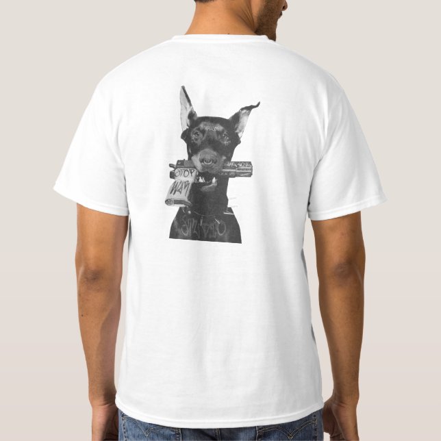 Camiseta Grafite Doberman Art (Verso)