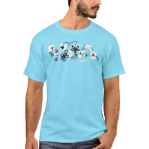 Grafite Flores Verificar Camisa-T